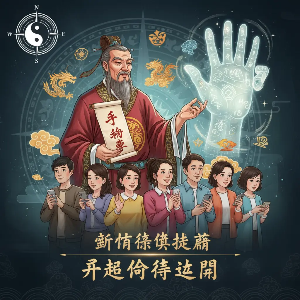 算命師傅推薦 - 手相學
